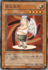 This is an image for the product Absorbing Kid from the Sky that has a rarity of Common in the Structure Deck: Surge of Radiance with a card code of SD11-JP014 that is available on the TEKKX Product website.