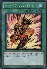 This is an image for the product Amazoness Fighting Spirit that has a rarity of Common in the Duelist Revolution with a card code of DREV-JP054 that is available on the TEKKX Product website.