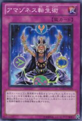 This is an image for the product Amazoness Shamanism that has a rarity of Common in the Extra Pack Volume 4 with a card code of EXP4-JP019 that is available on the TEKKX Product website.