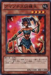 This is an image for the product Amazoness Trainee that has a rarity of Common in the Duelist Revolution with a card code of DREV-JP031 that is available on the TEKKX Product website.