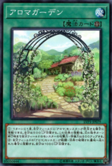 This is an image for the product Aroma Garden that has a rarity of Common in the LINK VRAINS Pack with a card code of LVP1-JP079 that is available on the TEKKX Product website.