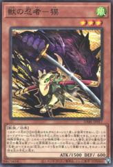 This is an image for the product Baku the Beast Ninja that has a rarity of Common in the Darkwing Blast with a card code of DABL-JP017 that is available on the TEKKX Product website.