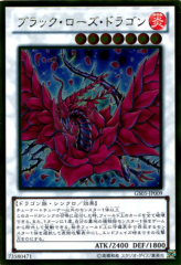 This is an image for the product Black Rose Dragon that has a rarity of Gold Rare in the Gold Series 2013 with a card code of GS05-JP009 that is available on the TEKKX Product website.