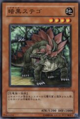 This is an image for the product Black Stego that has a rarity of Common in the Structure Deck: Dinosaur's Rage with a card code of SD09-JP013 that is available on the TEKKX Product website.