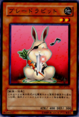 This is an image for the product Blade Rabbit that has a rarity of Common in the Flaming Eternity with a card code of FET-JP018 that is available on the TEKKX Product website.