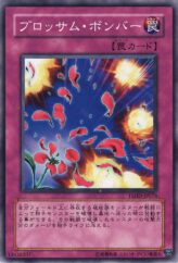 This is an image for the product Blossom Bombardment that has a rarity of Common in the The Shining Darkness with a card code of TSHD-JP074 that is available on the TEKKX Product website.