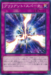 This is an image for the product Brilliant Spark that has a rarity of Common in the Clash of Rebellions with a card code of CORE-JP068 that is available on the TEKKX Product website.