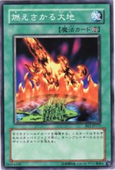 This is an image for the product Burning Land that has a rarity of Common in the Beginner's Edition 1 with a card code of BE1-JP177 that is available on the TEKKX Product website.