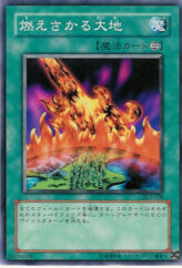 This is an image for the product Burning Land that has a rarity of Common in the Duelist Legacy Volume.3 with a card code of DL3-008 that is available on the TEKKX Product website.