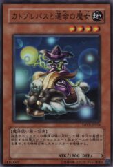 This is an image for the product Catoblepas and the Witch of Fate that has a rarity of Super Rare in the Stardust Overdrive with a card code of SOVR-JP014 that is available on the TEKKX Product website.