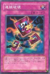 This is an image for the product Chain Destruction that has a rarity of Common in the Structure Deck: Yugi Volume 2 with a card code of SY2-054 that is available on the TEKKX Product website.