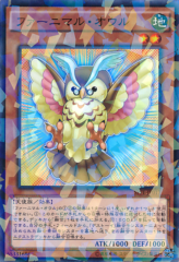 This is an image for the product Fluffal Owl that has a rarity of Normal Parallel Rare in the Booster SP: Fusion Enforcers with a card code of SPFE-JP017 that is available on the TEKKX Product website.