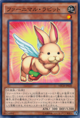 This is an image for the product Fluffal Rabbit that has a rarity of Common in the The New Challengers with a card code of NECH-JP020 that is available on the TEKKX Product website.