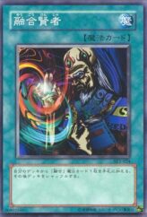 This is an image for the product Fusion Sage that has a rarity of Common in the Structure Deck: Yugi Volume 2 with a card code of SY2-024 that is available on the TEKKX Product website.