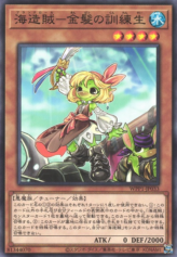 This is an image for the product Goldenhair, the Newest Plunder Patroll that has a rarity of Common in the World Premiere Pack 2020 with a card code of WPP1-JP033 that is available on the TEKKX Product website.