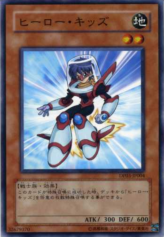 This is an image for the product Hero Kid that has a rarity of Common in the Duelist Pack: Jaden Yuki 2 with a card code of DP03-JP004 that is available on the TEKKX Product website.