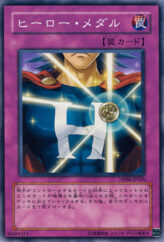 This is an image for the product Hero Medal that has a rarity of Common in the Duelist Pack: Jaden Yuki 3 with a card code of DP06-JP026 that is available on the TEKKX Product website.