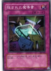 This is an image for the product Hidden Spellbook that has a rarity of Common in the Champion of Black Magic with a card code of 303-045 that is available on the TEKKX Product website.