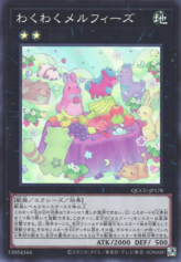 This is an image for the product Joyous Melffys that has a rarity of Super Rare in the Quarter Century Chronicle side:Unity with a card code of QCCU-JP178 that is available on the TEKKX Product website.