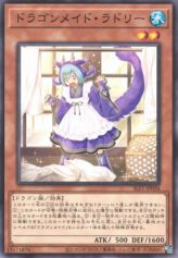 This is an image for the product Laundry Dragonmaid that has a rarity of Common in the Selection 5 with a card code of SLF1-JP058 that is available on the TEKKX Product website.