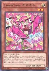 This is an image for the product Live☆Twin Ki-sikil that has a rarity of Common in the Tactical-Try Deck: Evil★Twin the Kaito Pair with a card code of TT01-JPB02 that is available on the TEKKX Product website.