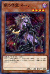 This is an image for the product Luna the Dark Spirit that has a rarity of Common in the Chaos Impact with a card code of CHIM-JP027 that is available on the TEKKX Product website.