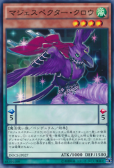 This is an image for the product Majespecter Crow - Yata that has a rarity of Common in the Dimension of Chaos with a card code of DOCS-JP027 that is available on the TEKKX Product website.