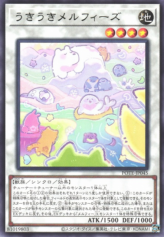 This is an image for the product Merry Melffys that has a rarity of Rare in the Power of the Elements with a card code of POTE-JP045 that is available on the TEKKX Product website.