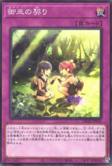 This is an image for the product Mikanko Promise that has a rarity of Common in the Deck Build Pack: Amazing Defenders with a card code of DBAD-JP035 that is available on the TEKKX Product website.