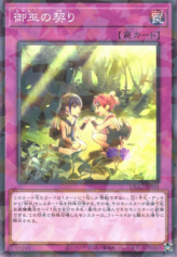 This is an image for the product Mikanko Promise that has a rarity of Normal Parallel Rare in the Deck Build Pack: Amazing Defenders with a card code of DBAD-JP035 that is available on the TEKKX Product website.