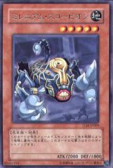 This is an image for the product Millennium Scorpion that has a rarity of Rare in the The Lost Millennium with a card code of TLM-JP009 that is available on the TEKKX Product website.