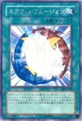 This is an image for the product Miracle Fusion that has a rarity of Rare in the Cybernetic Revolution with a card code of CRV-JP039 that is available on the TEKKX Product website.