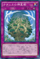 This is an image for the product Naturia Sacred Tree that has a rarity of Common in the The New Challengers with a card code of NECH-JP076 that is available on the TEKKX Product website.