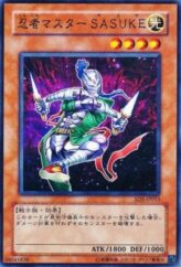 This is an image for the product Ninja Grandmaster Sasuke that has a rarity of Common in the Structure Deck: Warrior's Triumph with a card code of SD5-JP015 that is available on the TEKKX Product website.