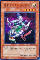 This is an image for the product Ninja Grandmaster Sasuke that has a rarity of Common in the Structure Deck: Warrior's Triumph with a card code of SD5-JP015 that is available on the TEKKX Product website.