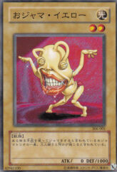 This is an image for the product Ojama Yellow that has a rarity of Common in the Controller of Chaos with a card code of 306-001 that is available on the TEKKX Product website.