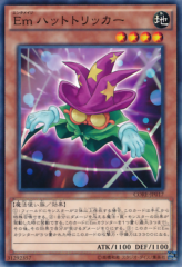 This is an image for the product Performage Hat Tricker that has a rarity of Common in the Clash of Rebellions with a card code of CORE-JP017 that is available on the TEKKX Product website.