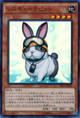 This is an image for the product Rescue Rabbit that has a rarity of Super Rare in the The Rarity Collection with a card code of TRC1-JP020 that is available on the TEKKX Product website.