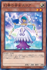 This is an image for the product Score the Melodious Diva that has a rarity of Common in the Breakers of Shadow with a card code of BOSH-JP013 that is available on the TEKKX Product website.