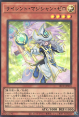 This is an image for the product Silent Magician Zero that has a rarity of Super Rare in the Legacy of Destruction with a card code of LEDE-JP003 that is available on the TEKKX Product website.