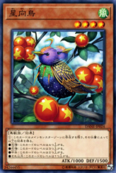 This is an image for the product Star Staring Starling that has a rarity of Common in the Dark Neostorm with a card code of DANE-JP024 that is available on the TEKKX Product website.