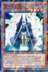 This is an image for the product Summoner Monk that has a rarity of Normal Parallel Rare in the Booster SP: Fusion Enforcers with a card code of SPFE-JP039 that is available on the TEKKX Product website.