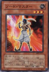 This is an image for the product Sword Master that has a rarity of Common in the Absolute Powerforce with a card code of ABPF-JP011 that is available on the TEKKX Product website.