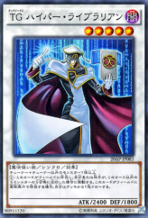 This is an image for the product T.G. Hyper Librarian that has a rarity of Normal Parallel Rare in the 20th Anniversary Pack 2nd Wave with a card code of 20AP-JP083 that is available on the TEKKX Product website.