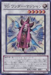 This is an image for the product T.G. Wonder Magician that has a rarity of Super Rare in the Extreme Victory with a card code of EXVC-JP040 that is available on the TEKKX Product website.