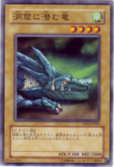 This is an image for the product The Dragon Dwelling in the Cave that has a rarity of Common in the Starter Deck 2009 with a card code of YSD4-JP005 that is available on the TEKKX Product website.