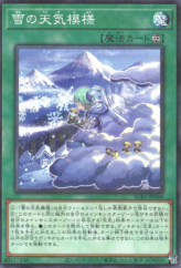 This is an image for the product The Weather Snowy Canvas that has a rarity of Normal Parallel Rare in the Secret Utility Box with a card code of SUB1-JP044 that is available on the TEKKX Product website.