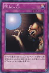 This is an image for the product Trap Hole that has a rarity of Common in the Starter Deck 2012 with a card code of ST12-JP032 that is available on the TEKKX Product website.