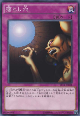 This is an image for the product Trap Hole that has a rarity of Common in the Starter Deck 2014 with a card code of ST14-JP031 that is available on the TEKKX Product website.