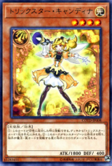 This is an image for the product Trickstar Candina that has a rarity of Rare in the Code of the Duelist with a card code of COTD-JP008 that is available on the TEKKX Product website.